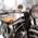 Primo piano di un'auto (moto) d'epoca esposta al Museo BMW di Monaco.