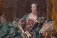 Das Gemälde "Mademe de Pompadour" in der Alten Pinakothek in München
